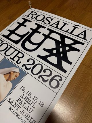 Cartel 91x70 Rosalia LUX Tour 2026