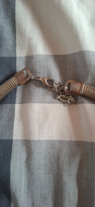 Collar mujer plata y multicolor