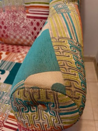 Sofá patchwork multicolor