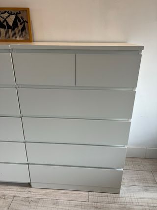 Cómoda MALM Ikea 6 cajones Blanca