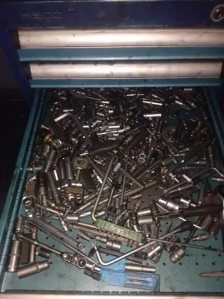 Compresor de aire industrial verde