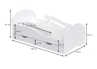 Cama infantil diseño personalizada cohete