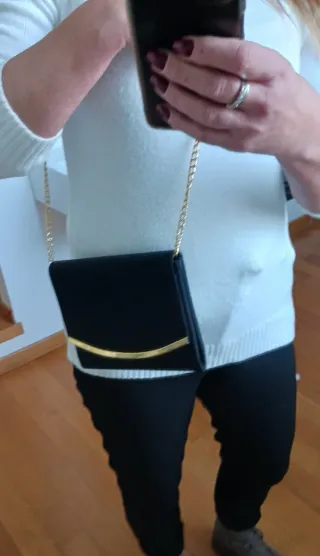 Pochette nera e oro nuova