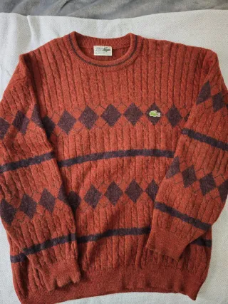 Jersey Lacoste Rojo/Marrón Talla L