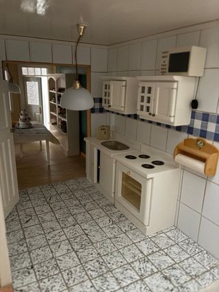 Casa de muñecas grande estilo 3D artesanal