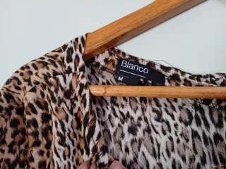 Vestido animal print manga 3/4