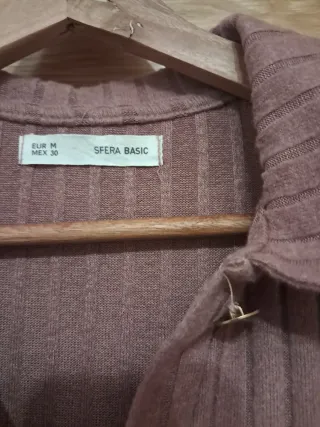 Vestido lana manga larga