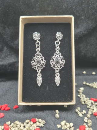 Pendientes baturra para traje regional