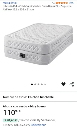 Colchón Hinchable Intex Dura-Beam Plus