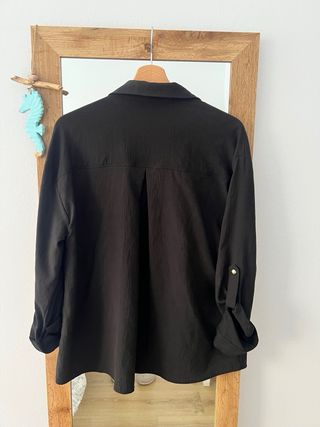 Camisa Zara Negra Mujer Talla M