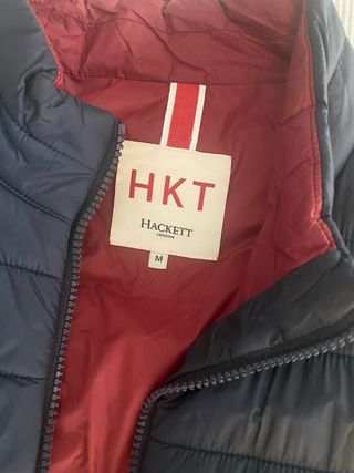 Chaleco Hackett Azul Marino y granate interior