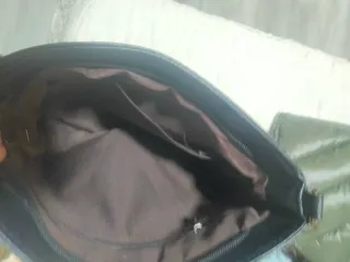 Bolso bandolera polipiel negro