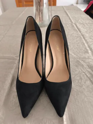 Zapatos de tacón negros mujer talla 39