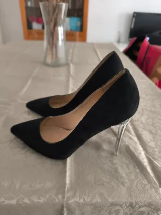 Zapatos de tacón negros mujer talla 39