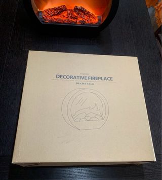 Chimenea decorativa efecto fuego