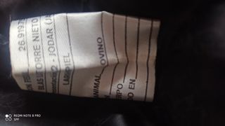 Chaqueta vintage de cuero negra