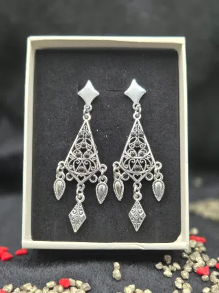 Pendientes baturra para traje regional