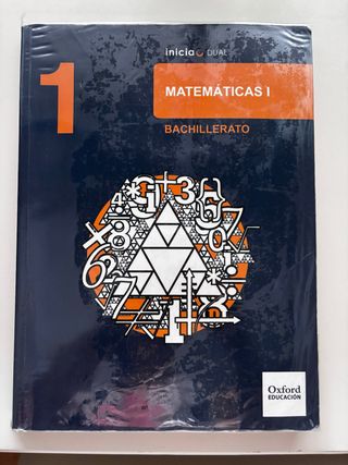 Libro Matemáticas 1º Bachillerato Oxford