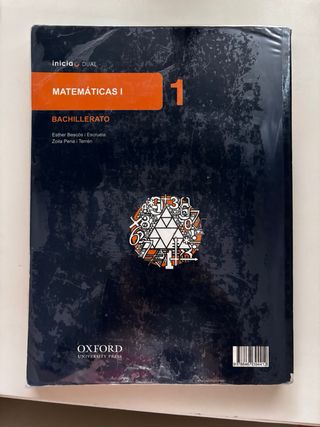Libro Matemáticas 1º Bachillerato Oxford