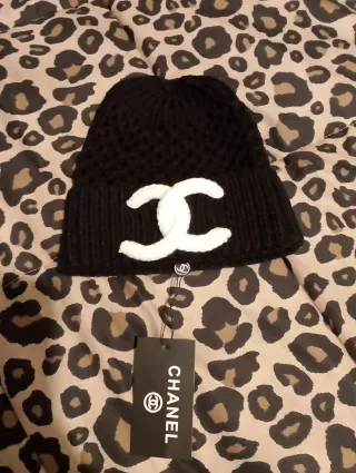 Berretto donna nero e bianco