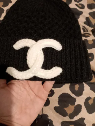 Berretto donna nero e bianco