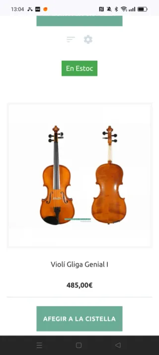 Violín 3/4 con funda y arco
