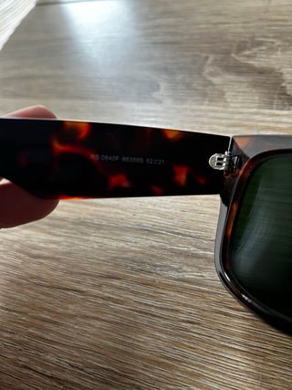 Gafas Ray-Ban Wayfarer carey cristal verde