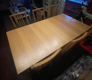 Mesa Comedor + 6 Sillas Madera