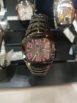 Reloj Lotus Mujer Negro y Rosa