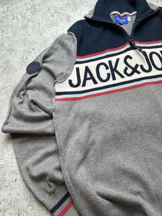 Jack & Jones Vintage Knitwear - Cozy Half Zip 90s