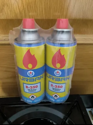 Cocina Portátil Happy Home + 2 Cartuchos Gas