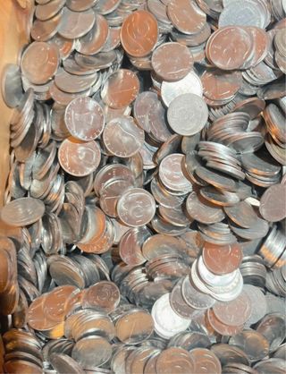 Lotto 50 monete 5 lire Delfino