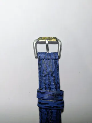 Reloj Seiko Kinetic SQ50 Oro y Azul