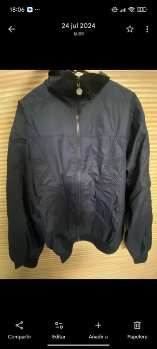 Sudadera Fred Perry azul con cremallera