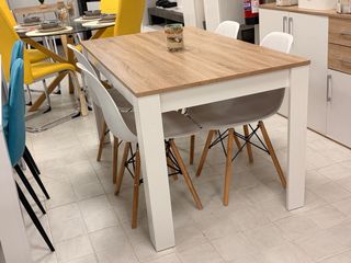 Mesa Comedor + 4 Sillas nordicas - Nuevo