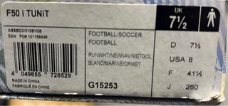 Scarpe da calcio Adidas F50 Oro Bianco