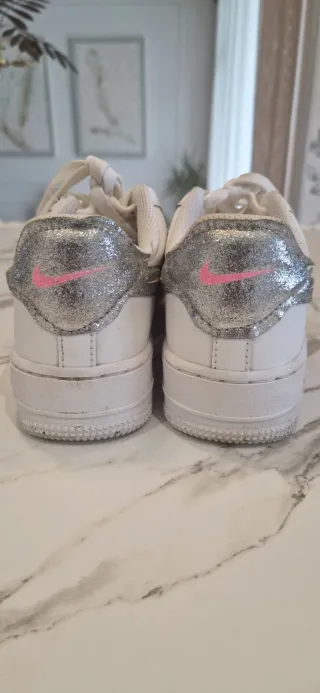 Zapatillas Nike Air Force 1 Blancas Rosas