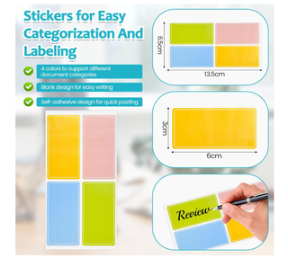 4 Raccoglitori A5 Neri Cartone