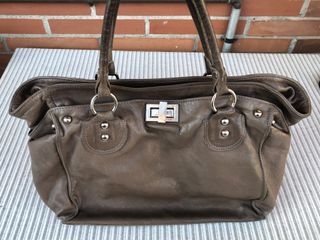 Bolsos Vintage Cuero Negro y Marrón