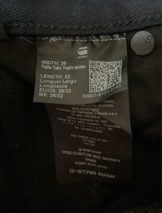 Pantalón vaquero de mujer de G-Star Raw (W26/L32)
