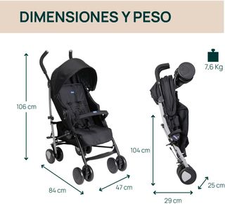 Silla de paseo Chicco Echo Lite - Nueva