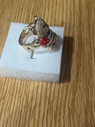 Anillo Osito Laminado 14k Talla 7