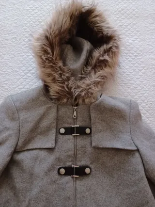 Abrigo niña gris Springfield con capucha