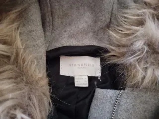 Abrigo niña gris Springfield con capucha