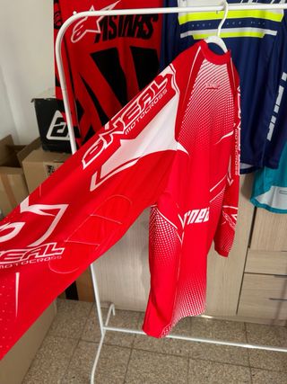 Camiseta Motocross O'Neal Talla L Roja