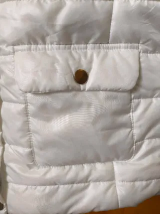 Cazadora acolchada blanca 4X4 Talla M