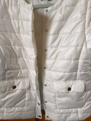 Cazadora acolchada blanca 4X4 Talla M