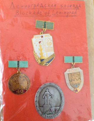 Medallas Bloqueo de Leningrado
