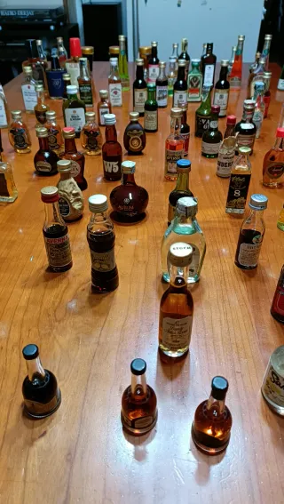 Collezione bottigliette liquore