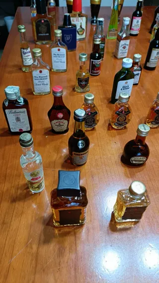 Collezione bottigliette liquore